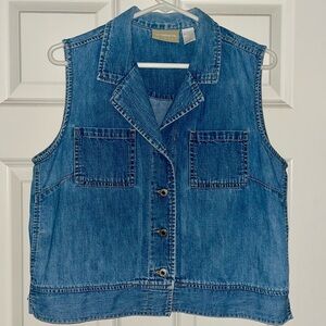 Liz Claiborne jean shirt/vest